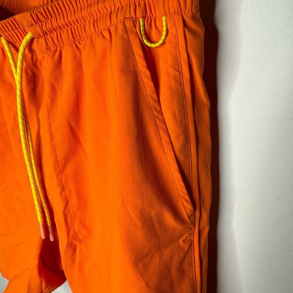 Outdoor Voices Men's Size X-Small SolarCool 7" Beach Shorts Hibiscus Orange NWOT - Picture 5 of 9